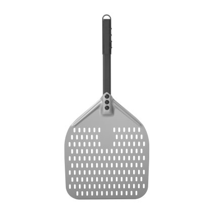 Lopata na pizzu s perforací a krátkou rukojetí, čtvercová, 350x710mm | HENDI, 618080