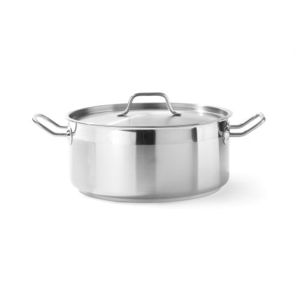 Nízký hrnec s poklicí o průměru 280 mm, 7,5l | HENDI, Profi Line