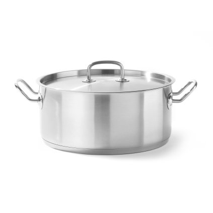 Nízký hrnec s poklicí o průměru 280 mm, 7,4l | HENDI, Kitchen Line
