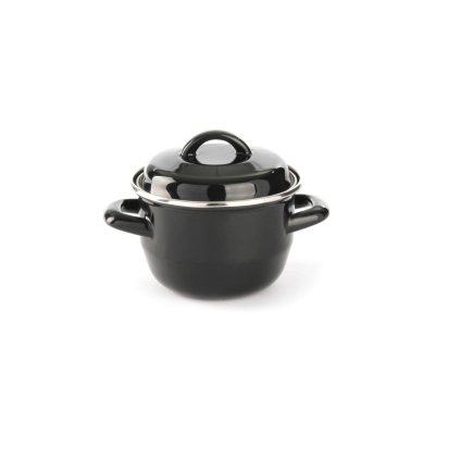 Hrnec na polévky a omáčky s poklicí o průměru 120 mm, 0,8 l | HENDI, 625705