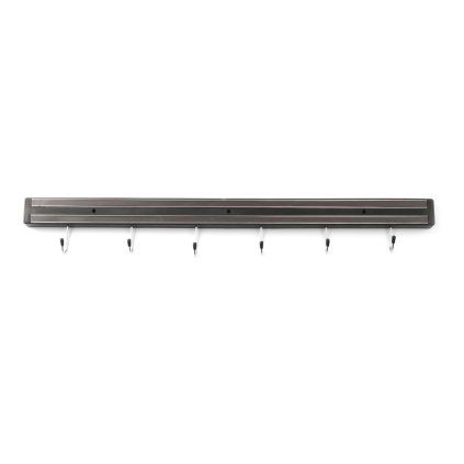Magnetický pásek s háčky, HENDI, 6 háčků, (L)620mm