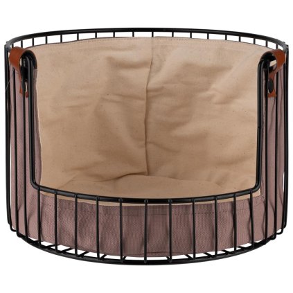 Kulatý kovový koš 275 mm, černý | APS, 30209