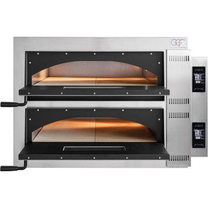 Dvoukomorová pec na pizzu, 8x 360 mm pizza, 1010x850x750 mm | GGF, 781822