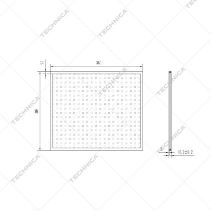 Sklo dveří pro 461101 | TECHNICA, 461101/053
