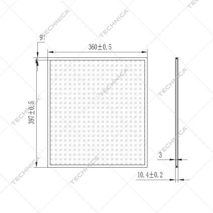 Sklo dveří pro 461160 | TECHNICA, 461160/053