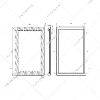 Krycí sklo pro 461077 | TECHNICA, 461077/055