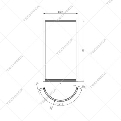Sklo dveří pro 466072 | TECHNICA, 466072/051