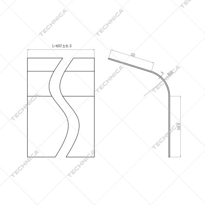 Přední sklo, zaoblené pro 471120 | TECHNICA, 471120/051