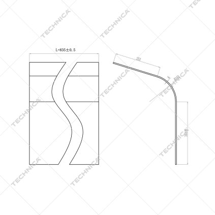 Přední sklo, zaoblené pro 471160 | TECHNICA, 471160/051