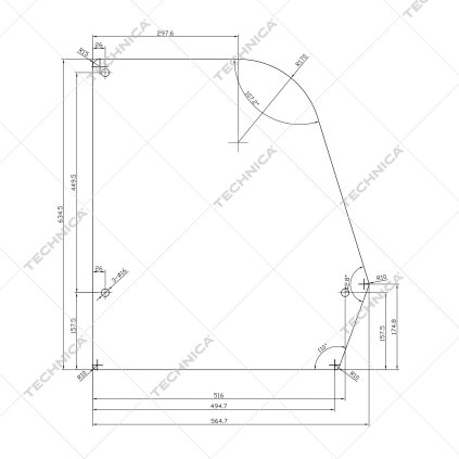 Boční sklo pro 471160 | TECHNICA, 471160/052