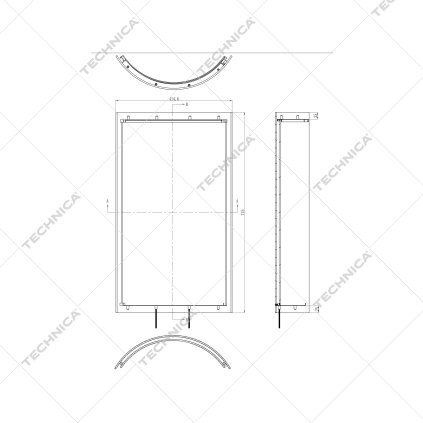 Zadní sklo pro 466100 | TECHNICA, 466100/053