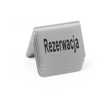 Informační štítek  - rezervace,  komplet 4 szt. | HENDI, 663714