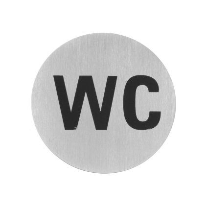 Samolepící informační štítek  - WC  | HENDI, 663622
