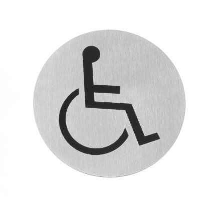 Cedule na dveře, HENDI, invalidé, ⌀75mm