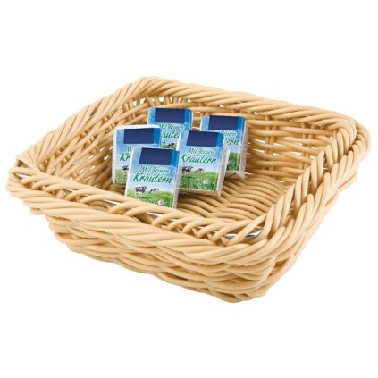 Obdélníkový polypropylenový koš GN 1/6 176x162x65 mm, béžový | APS, Gn Line