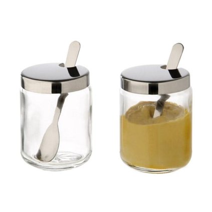 Kulatá nádoba na hořčici o průměru 50 mm, sada 2 kusů | APS, 40415