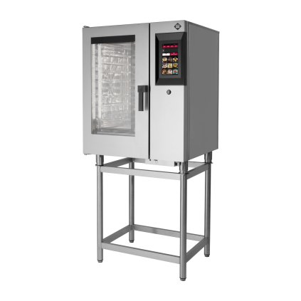 Konvektomat STEAMBOX plynový 10x GN 1/1 automatické m. bojler levé dveře 10" displej | RM - STMB 1011 GL