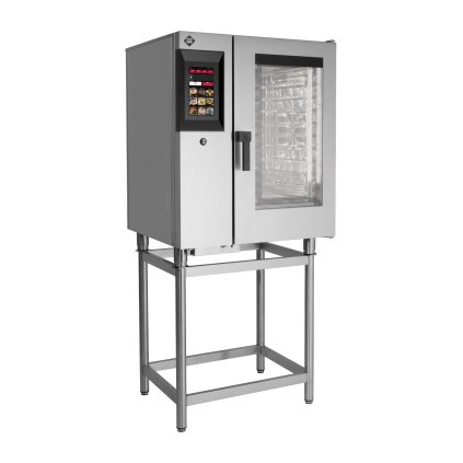 Konvektomat STEAMBOX plynový 10x GN 1/1 bojler dotykový barevný automatické mytí 10" displej | RM - STMB 1011 G