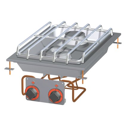 Sporák drop-in plynová 2x hořák | RM - PCD-64G