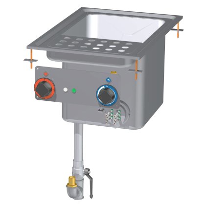 Vařič těstovin drop-in elektrický 25 l bez podestavby 400 V | RM - CPD-64ET