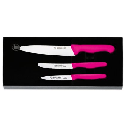 3dílná sada kuchyňských nožů, růžová | GIESSER, 9851