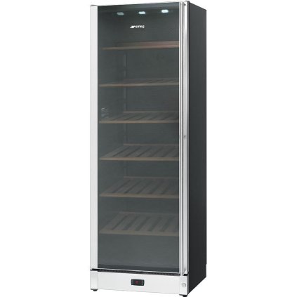 Vinotéka, 197 lahví (0,75 l), levý závěs, 0,35 kW, 600x650x1850 mm | SMEG, SCV115AS