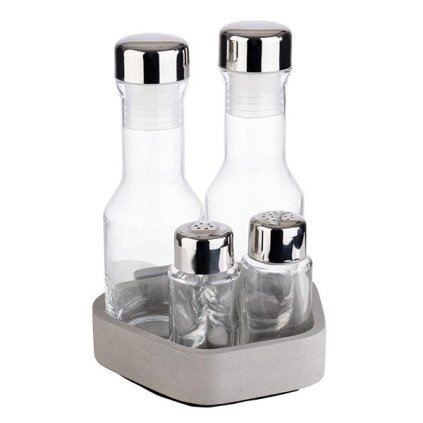 Nádoby na sůl, pepř, olej a ocet s podstavcem | APS, Element