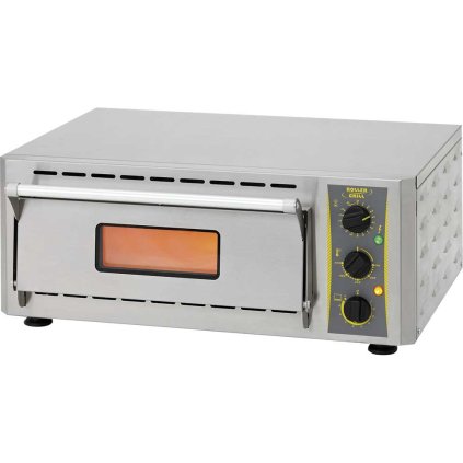 Pec na pizzu, 1 oddělení, 1x 410 mm pizza, 670x580x270 mm | ROLLER GRILL, 777254