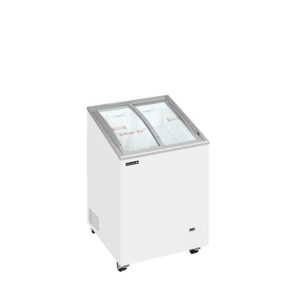 IC102SCEB  Pultová mraznička prosklené oblé víko