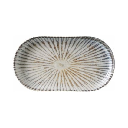 Oválná deska 300x160 mm, modrá | FINE DINE, Ammonite