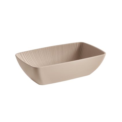 GN 1/4 mísa z melaminu 1,5 l, 265x162x75 mm, béžová | APS, Nero, Sand