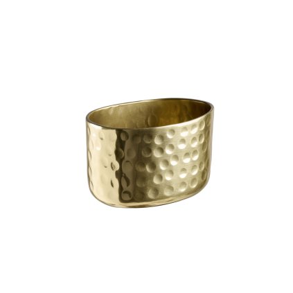 Hliníková miska s kladívkovým povrchem, 0,15 l, 85x65x55 mm, zlatá | APS, Craft