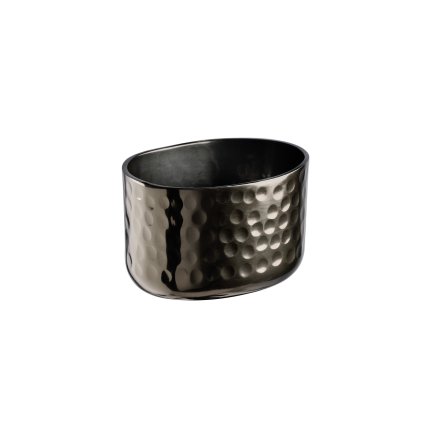 Hliníková miska s kladívkovým povrchem, 0,15 l, 85x65x55 mm, černá | APS, Craft