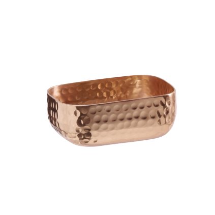 Hliníková mísa s kladívkovým povrchem, 0,35 l, 120x95x50 mm, měď | APS, Craft