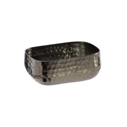 Hliníková mísa s kladívkovým povrchem, 0,35 l, 120x95x50 mm, černá | APS, Craft