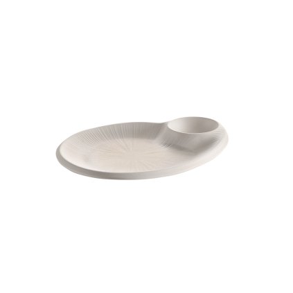 Melaminový mělký talíř, 240x200 mm | APS, Blush