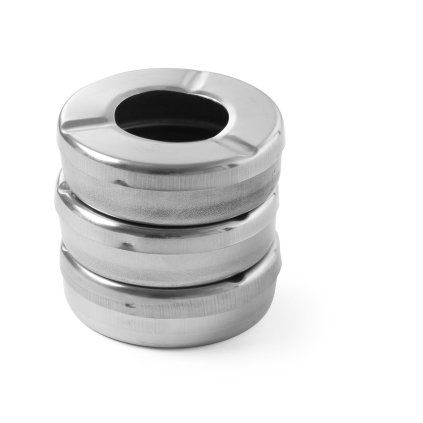 Popelník s víkem, HENDI, 3 ks, ⌀90x(H)28mm