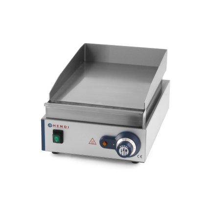 Grilovací deska hladká 450x300x225 mm 2kW | HENDI, Blue Line