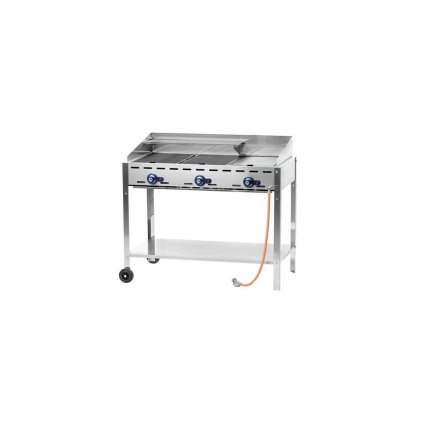 Gril 3 plynové hořáky Green Fire, 1078x612x825, 17,4 kW | HENDI, Kitchen Line