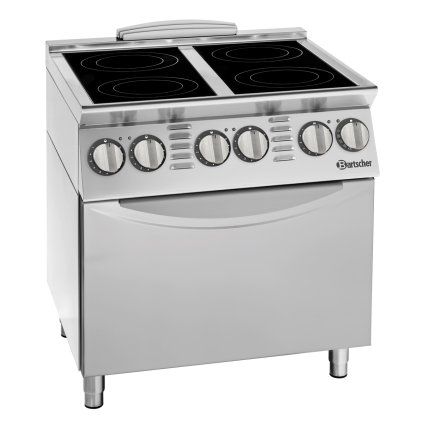 Elektrický sporák 900, 4 plotny, EBO | BARTSCHER, 299431