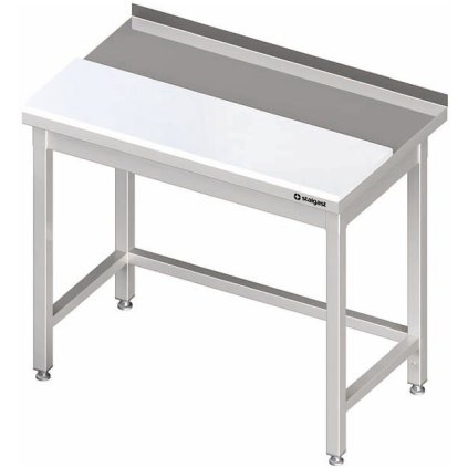 Přístěnný stůl s polyetylenovou deskou 800x700x850 mm | STALGAST, 980587080