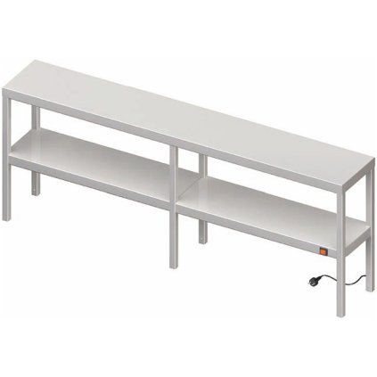 Nástavba s ohřevem na dvoupatrový stůl 1500x400x700 mm | STALGAST, 982234150