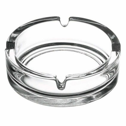 Skleněný popelník o průměru 107 mm | PASABAHCE, 400007