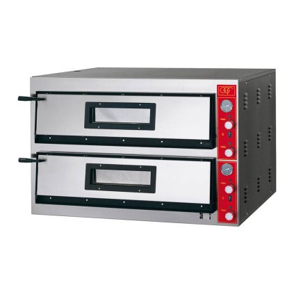 Dvoukomorová pizza pec, 2x9 pizza 300 mm | STALGAST, 781532