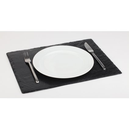 Prezentační tác obdelníkový z břidlicového kamene 450x300 mm | APS, 00996