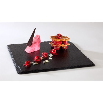 Prezentační tác z břidlicového kamene 250x250 mm | APS, 00994