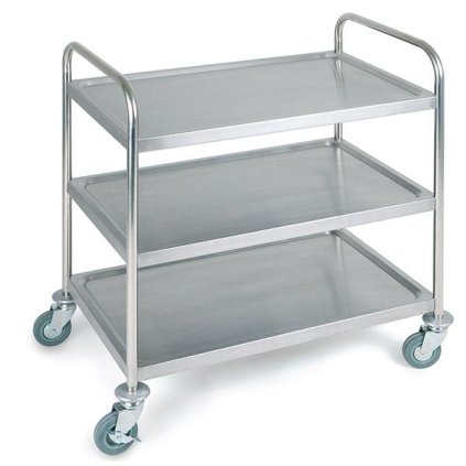 Servírovací vozík třípolicový, nerezový 910x590x930 mm | APS, 11979