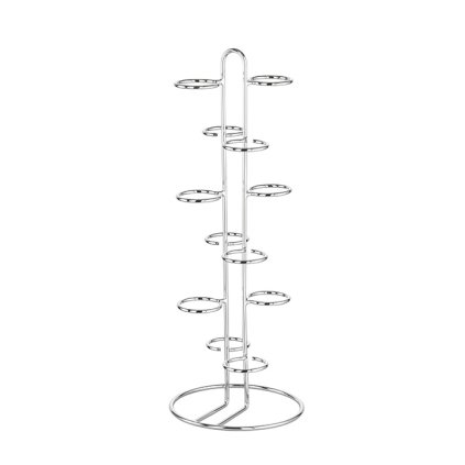 Etažér z chromované oceli na 12 sklenic, průměr 60 mm | APS, Weck