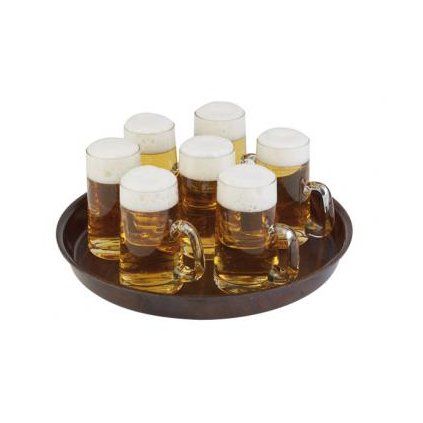 Tác kulatý, průměr 35 mm, hnědý | APS, 00529