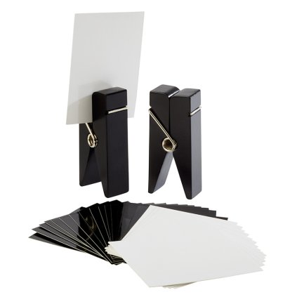 Kolíček na štítky, černý, 2 kusy | APS, Klammer